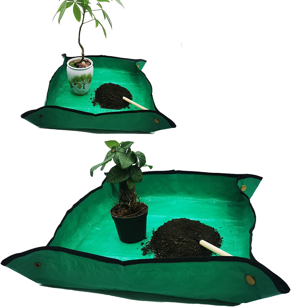 Both sizes of ELLAZYY repotting mats laid out together