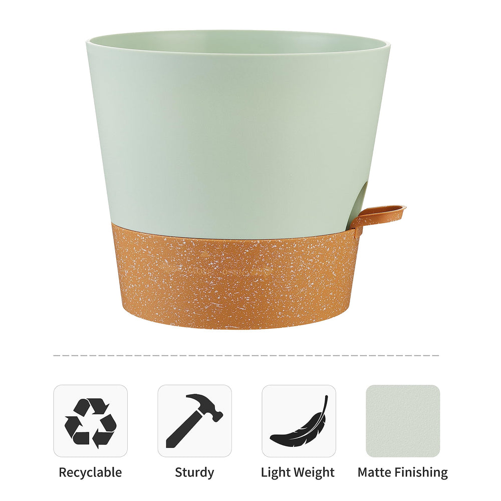 Bottom watering clip-on lip of FaithLand planter
