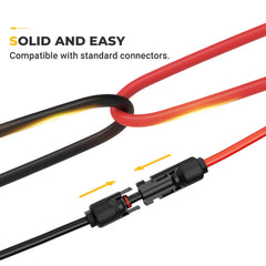 BougeRV 6FT Solar Extension Cable in outdoor setting