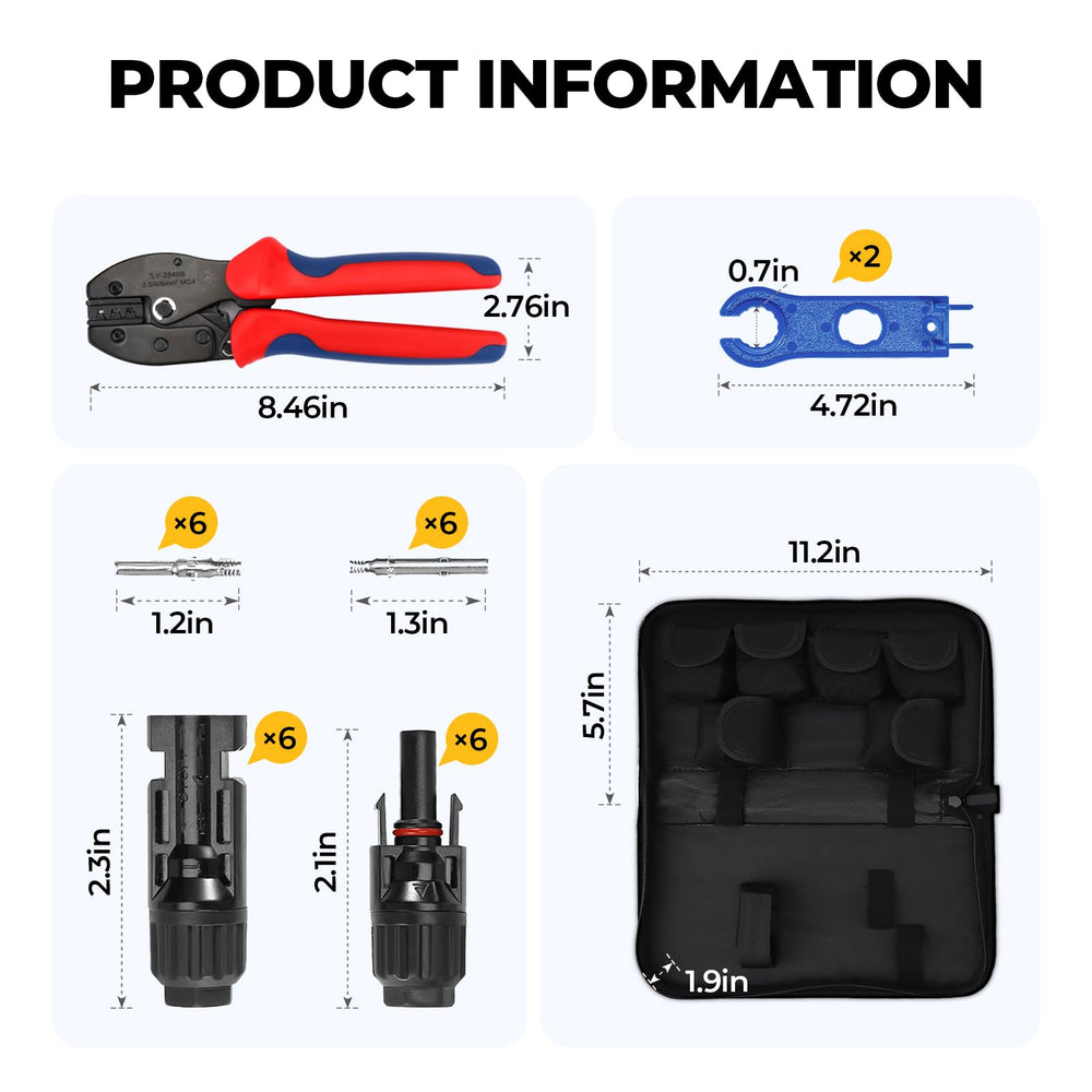 BougeRV Solar connector spanner included in the kit