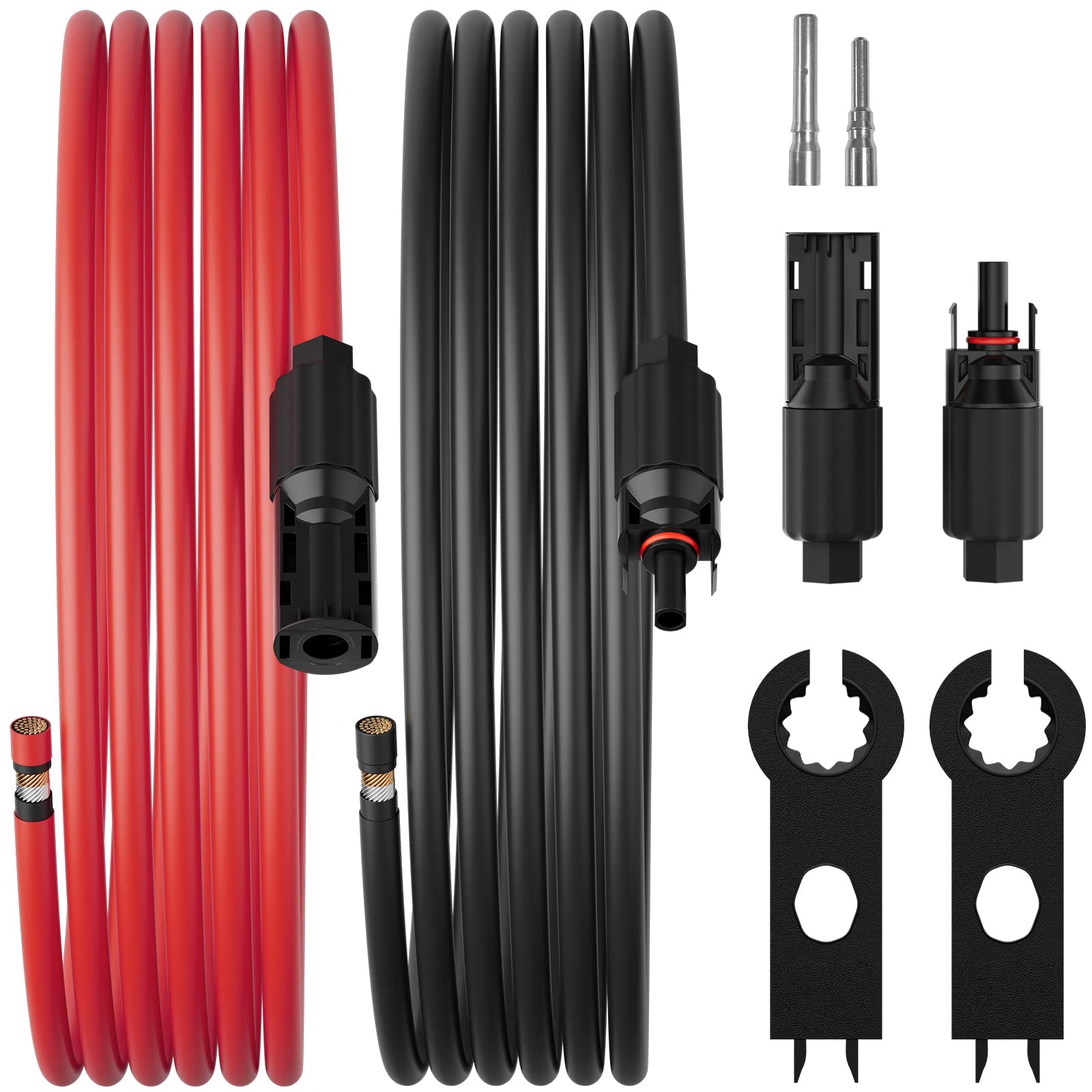 BougeRV solar extension cable end connectors detail