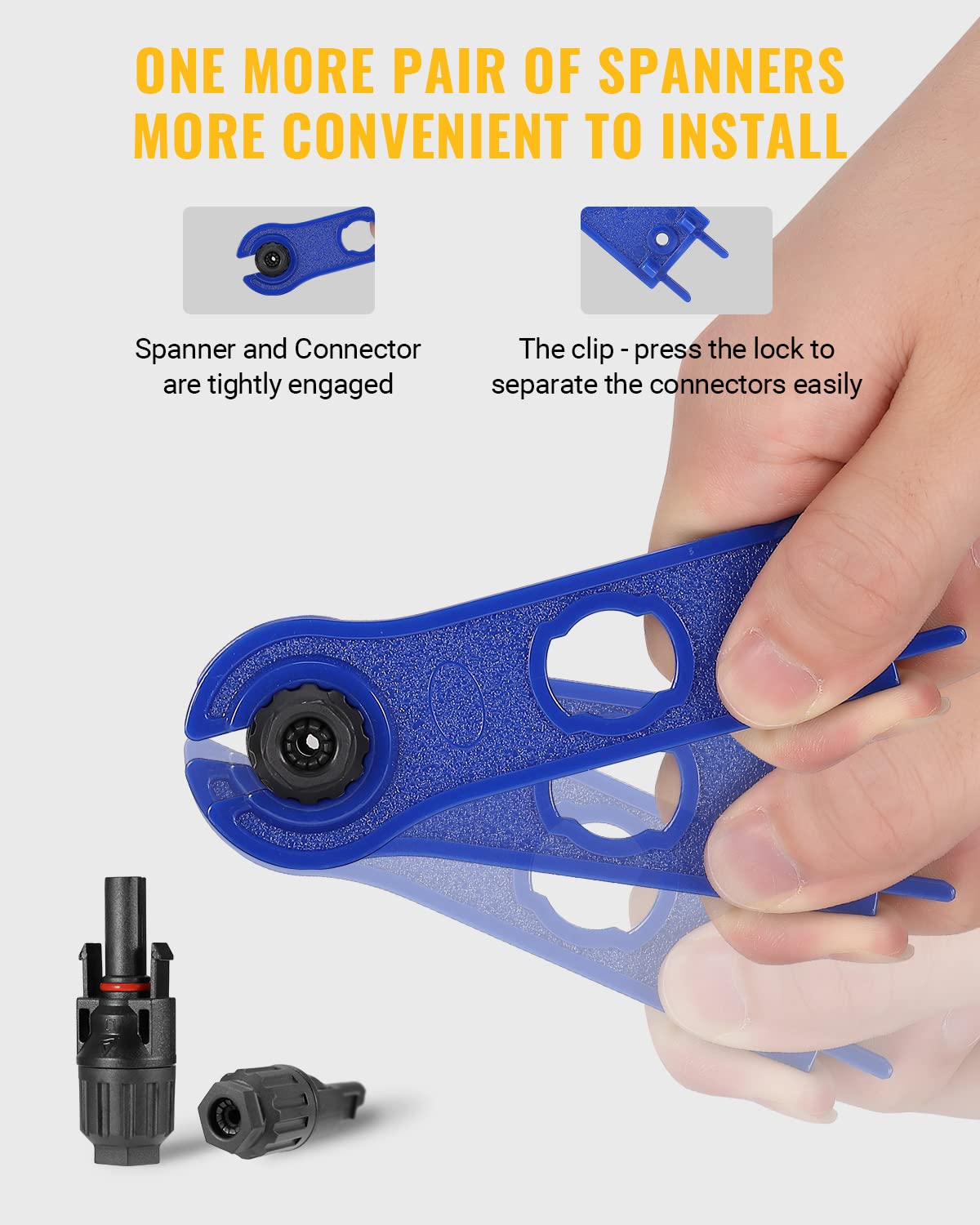 BougeRV solar panel connectors package contents