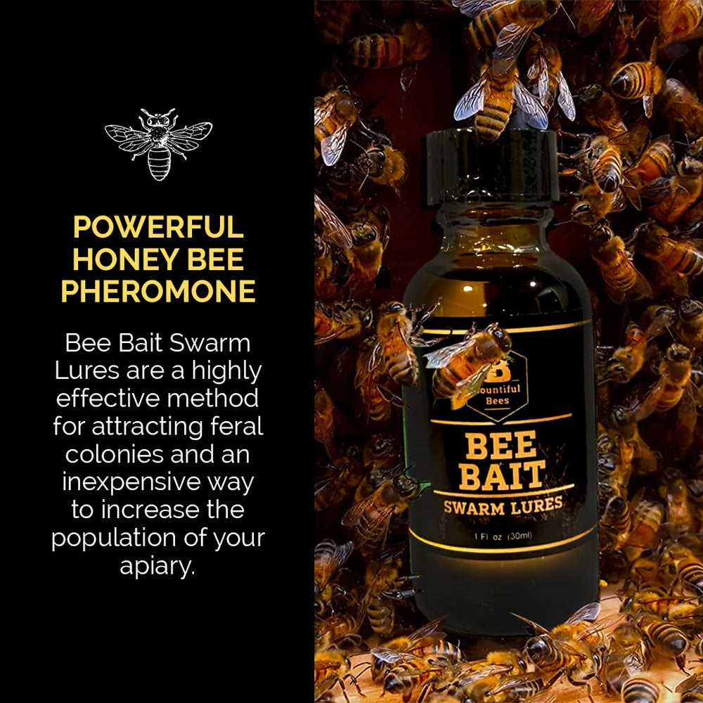 Bountiful Bees Bee Bait Swarm Lure back view with ingredients