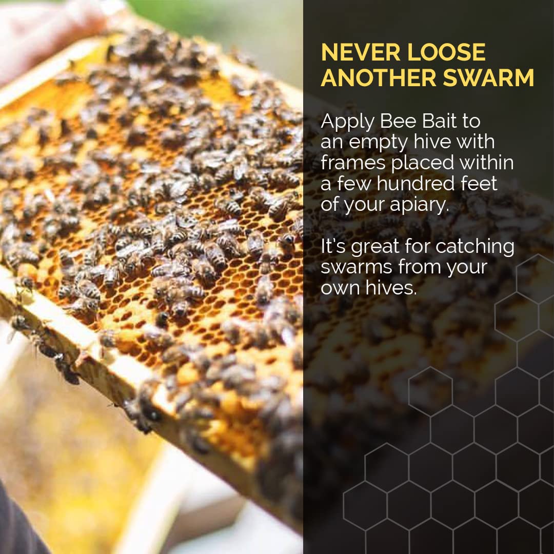 Bountiful Bees Bee Bait Swarm Lure in a garden setting