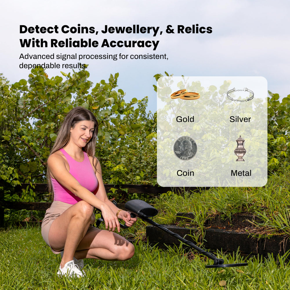 Bounty Hunter TK4 Tracker IV Metal Detector with accessories