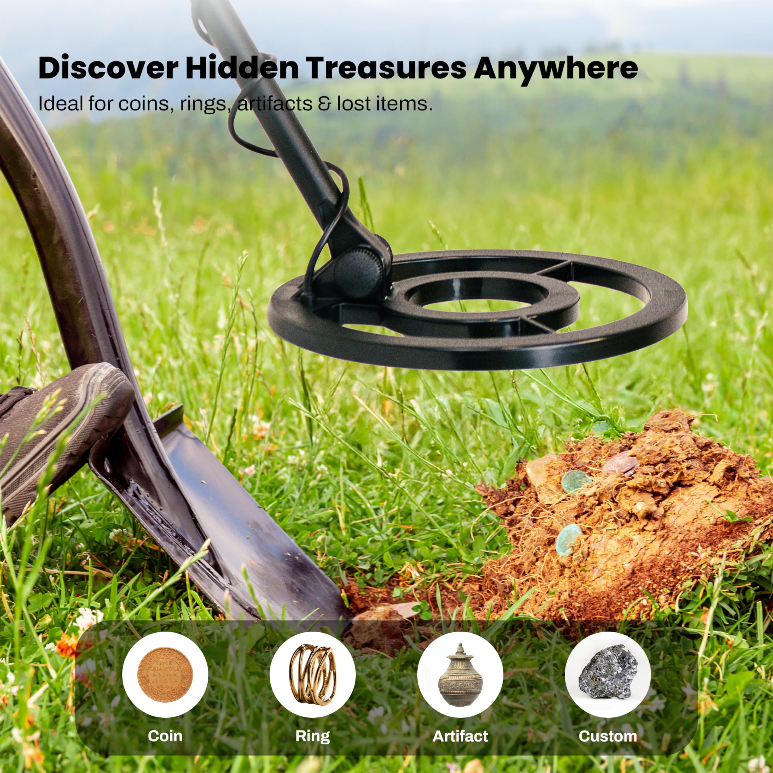 Bounty Hunter Tracker IV Metal Detector displayed with water background