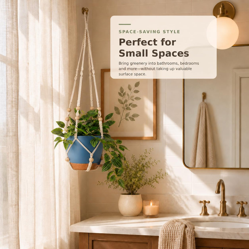 Bouqlife Macrame Hanging Planter Set packaging details