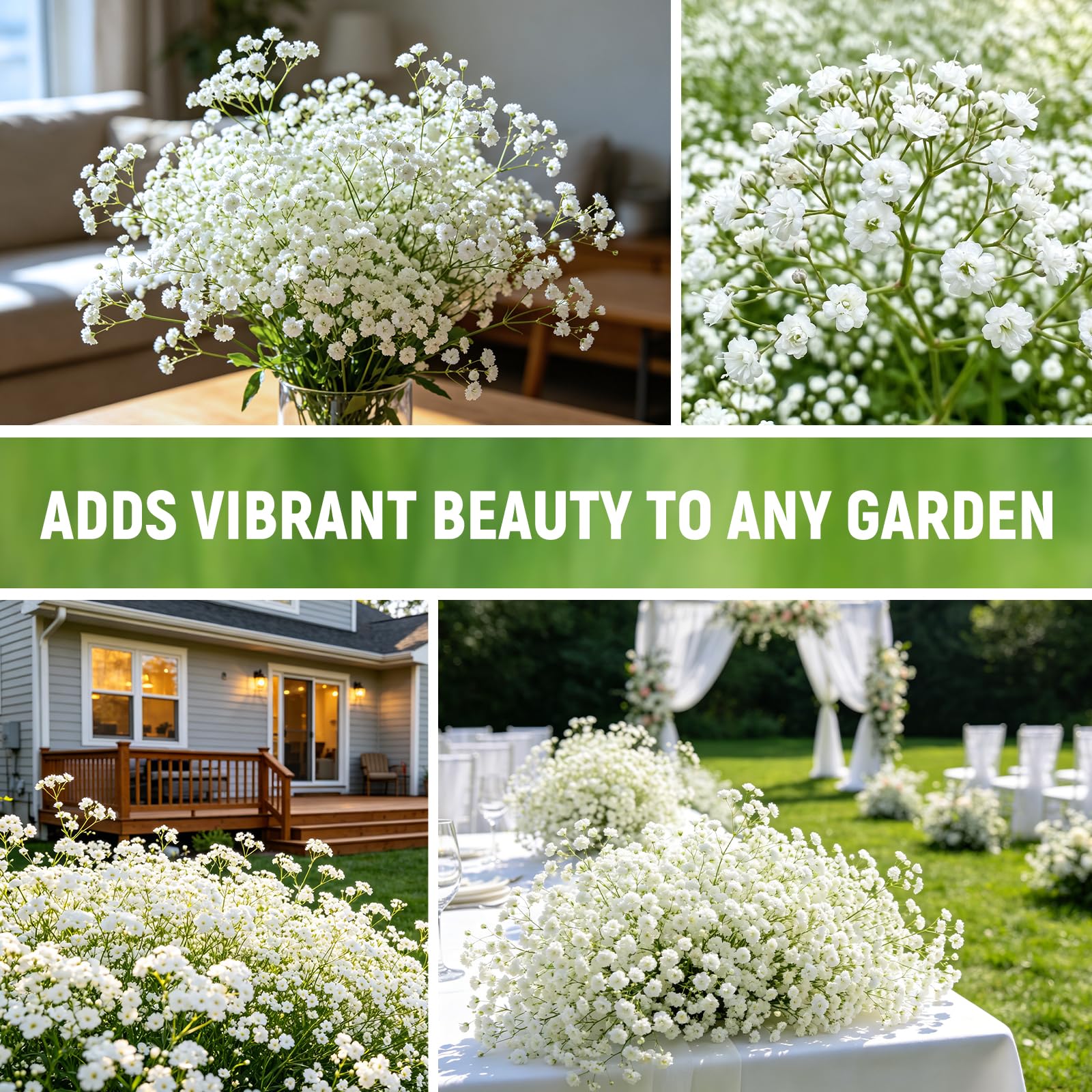 Bouquet arrangement featuring Baby's Breath flowers