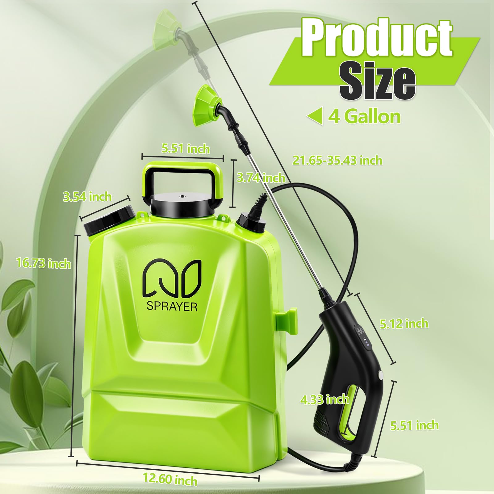 Bourid Backpack Sprayer with comfortable shoulder straps