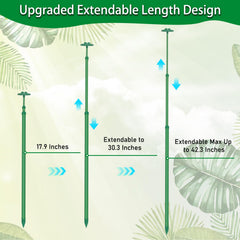BOVITRO plant stakes supporting various flowers in a garden