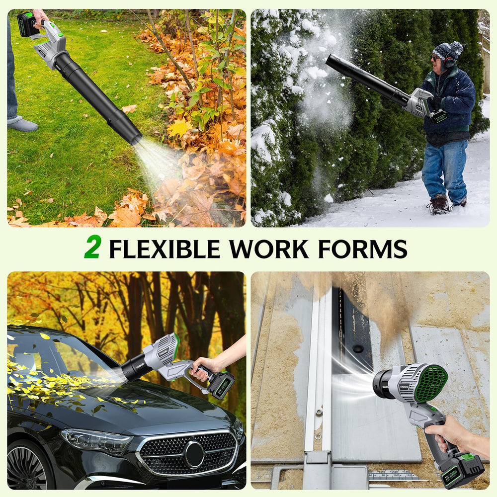 Box contents of FAOGO leaf blower including user manual