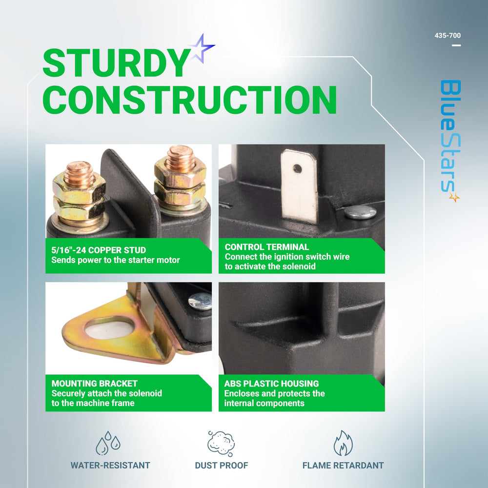 Box packaging of BlueStars 435-700 Starter Solenoid