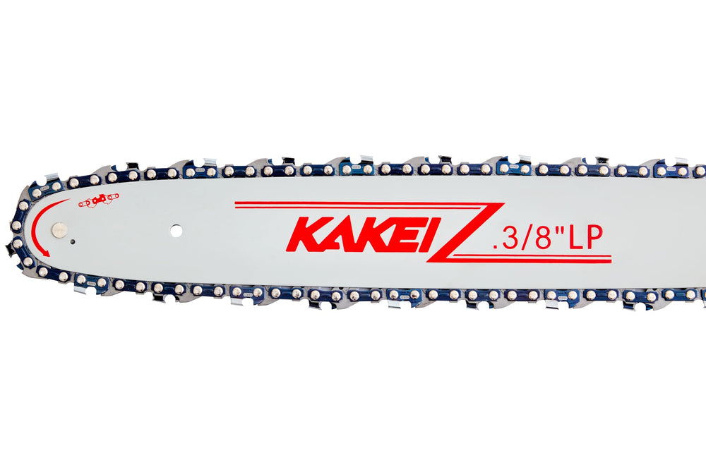 Box packaging of KAKEI chainsaw bar and chain combo