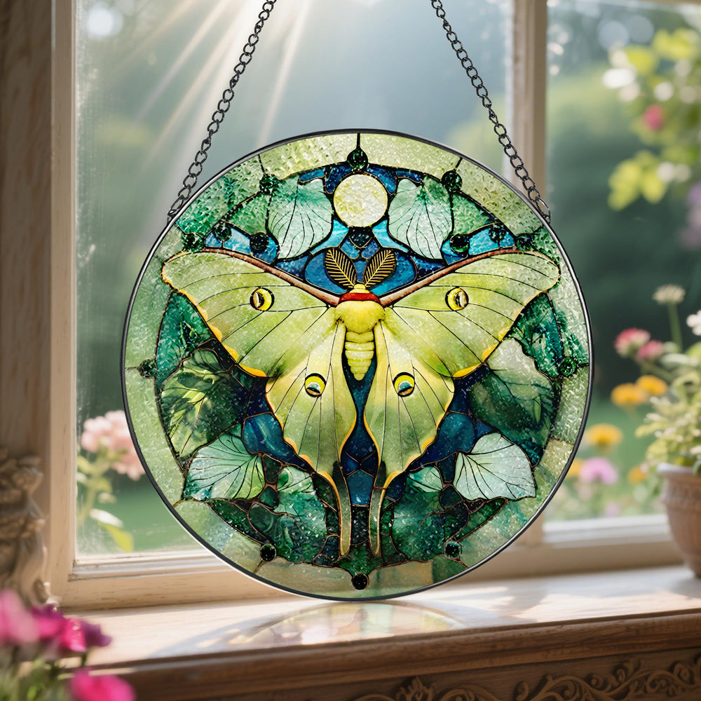 Box packaging of LAOWEIKI Luna Moth Suncatcher