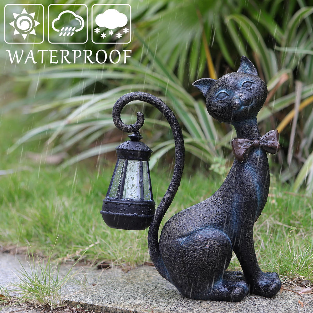 Box packaging of REYISO Cat Outdoor Statue, ready for gifting