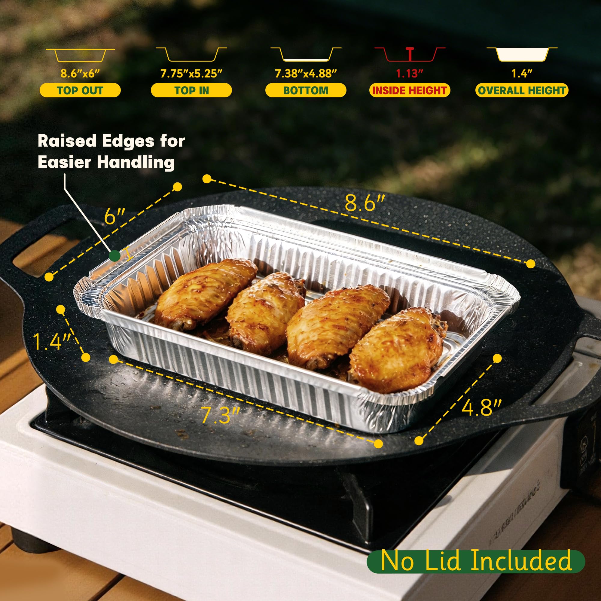 Boxential Grill Drip Pans in use on Weber Grill