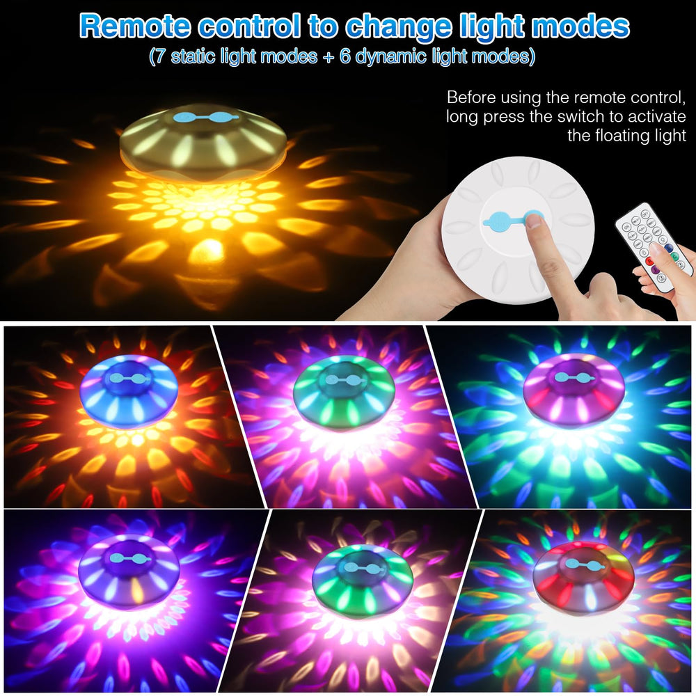 BOXPSII Floating Pool Lights remote control with buttons
