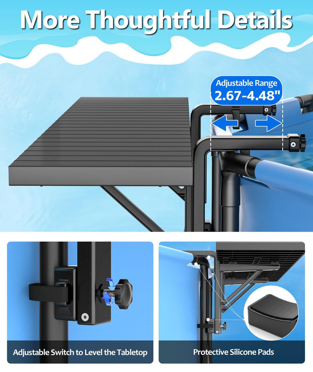 BoYata Pool Bar on a balcony displaying versatility as a table