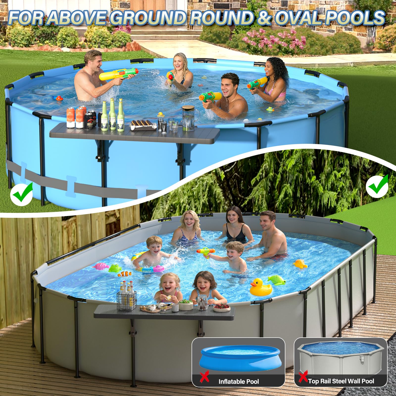 BoYata Pool Bar with drinks and snacks on tabletop