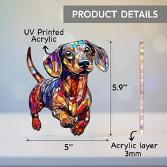 BOYESE Dachshund Ornament displayed in a living room