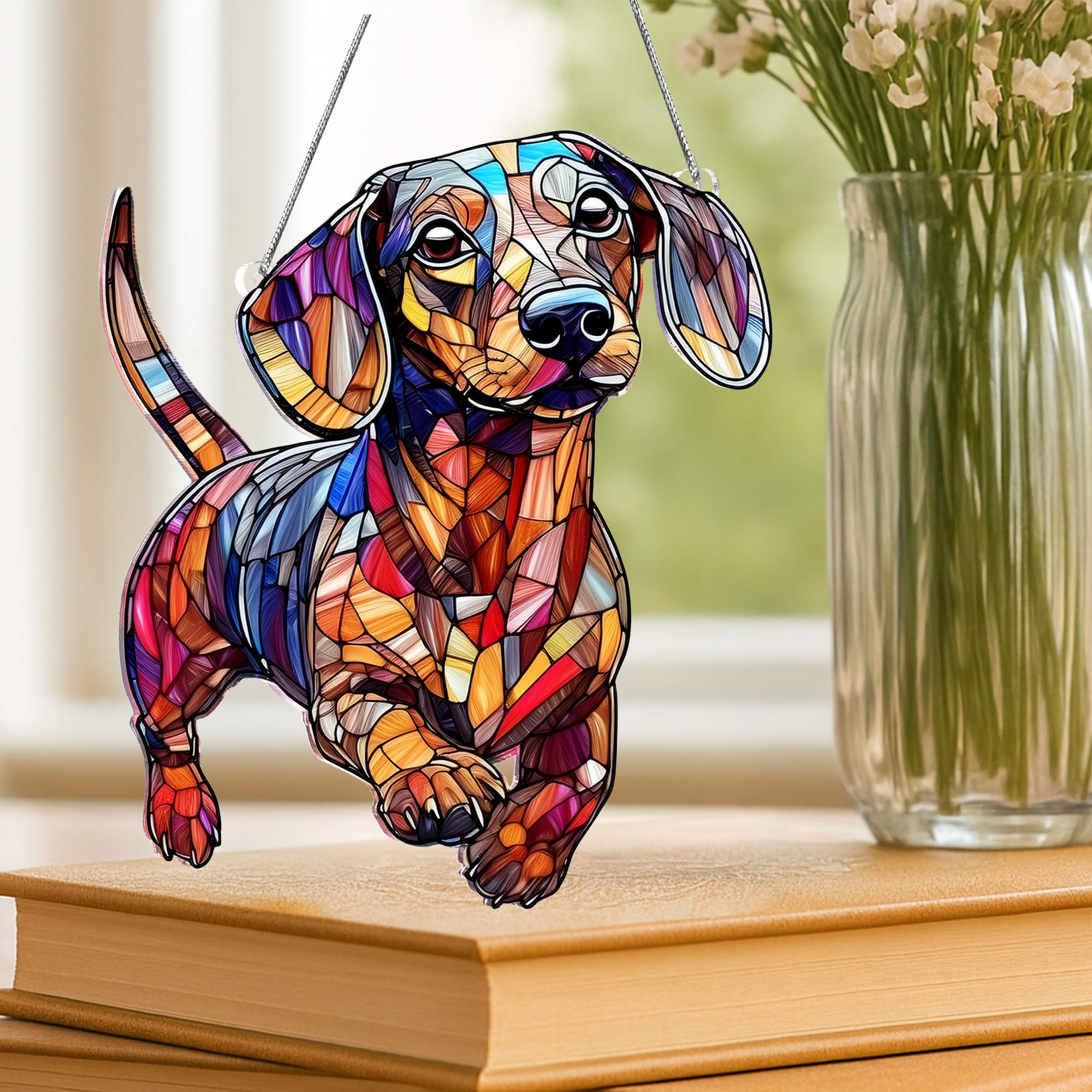 BOYESE Dachshund Ornament on a seasonal tree