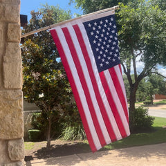 Bradford American Flag 4x6 ft displayed in a garden