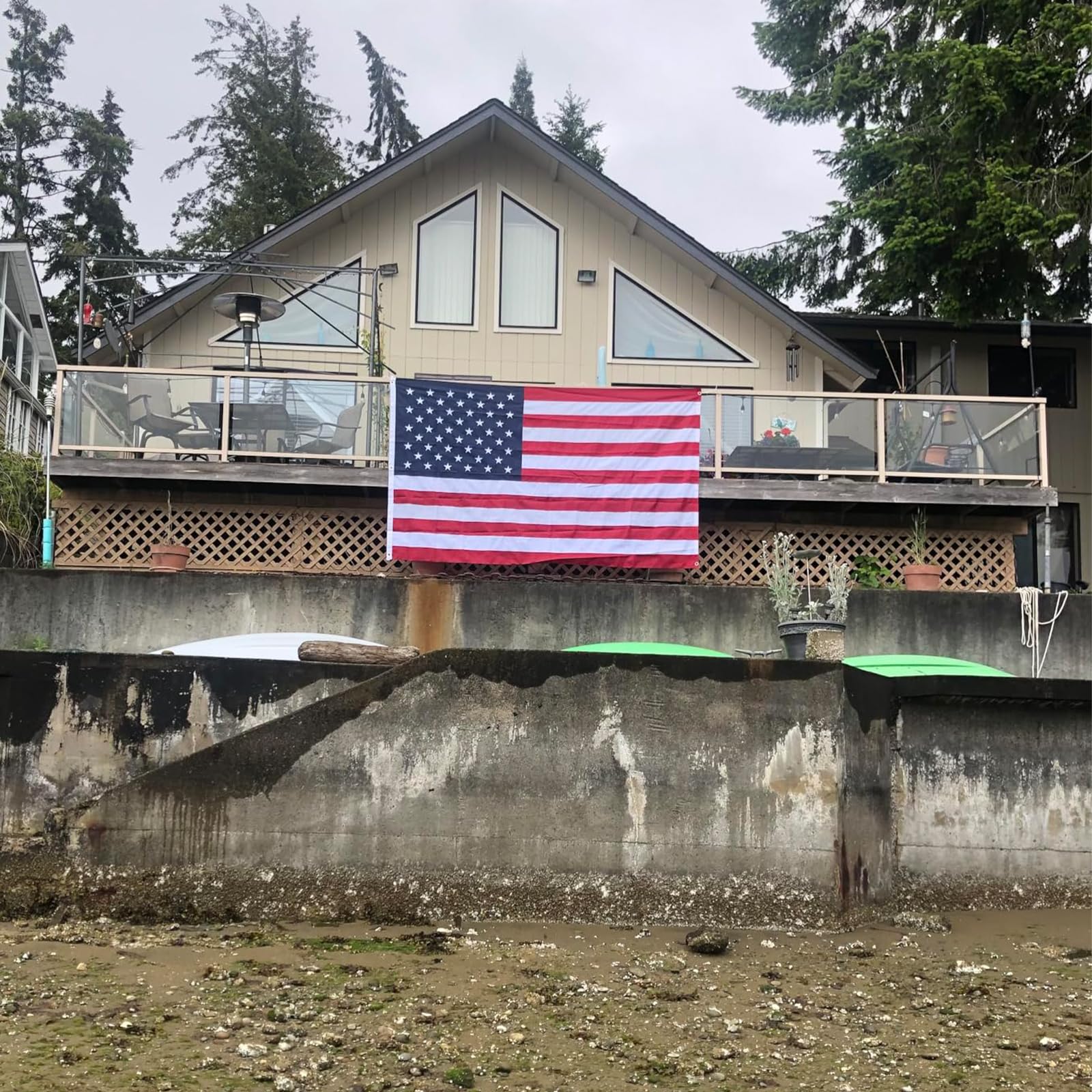 Bradford American Flag 5x8 ft folded with packaging
