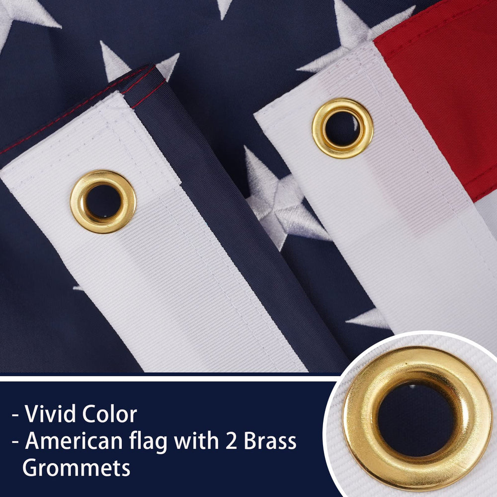 Bradford American Flag in a living room setting for decoration