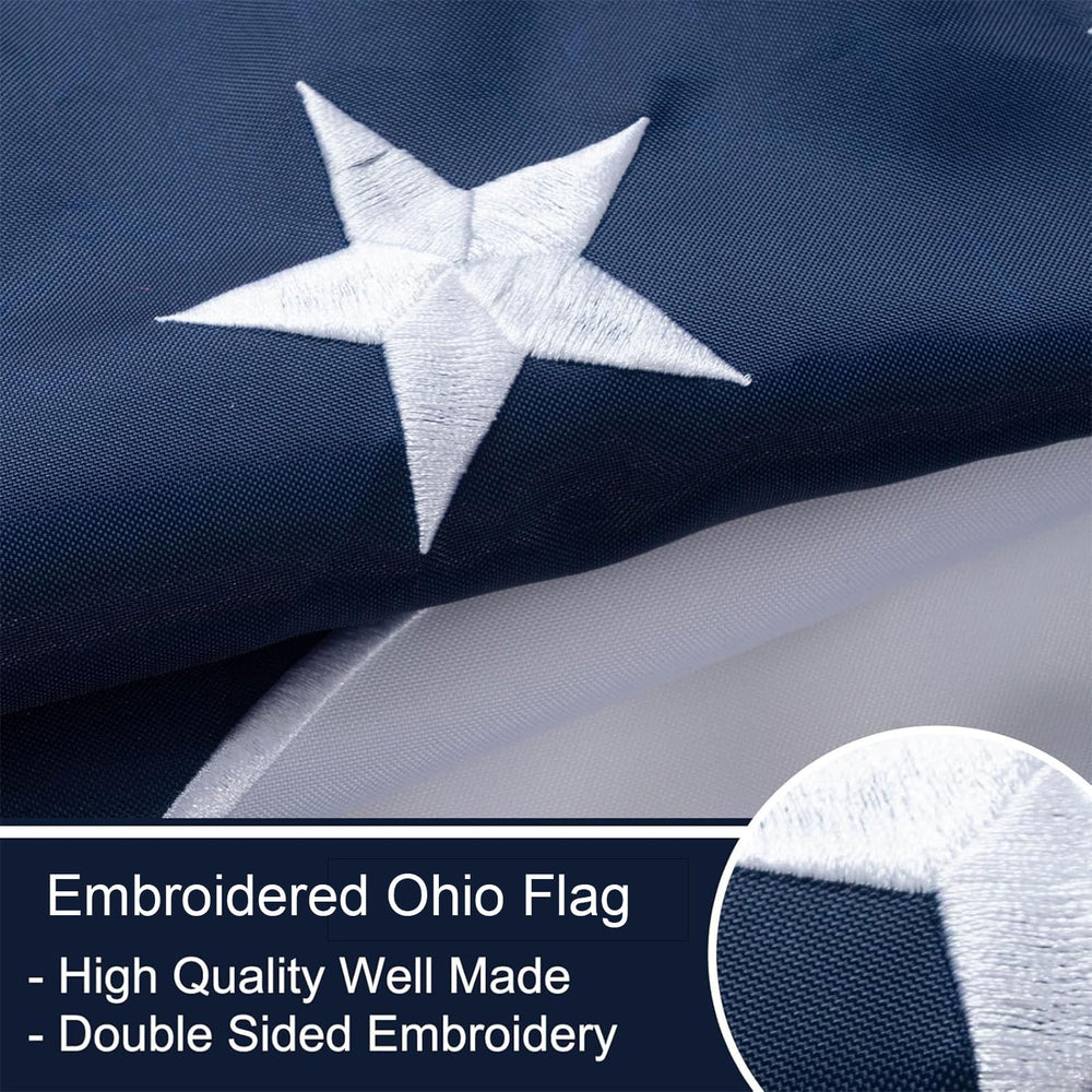 Bradford American Flag with vibrant colors in sunlight
