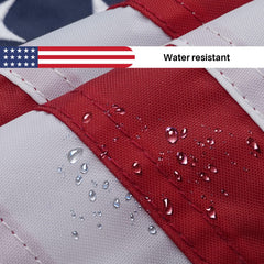Bradford Small American Flag with brass grommets close-up
