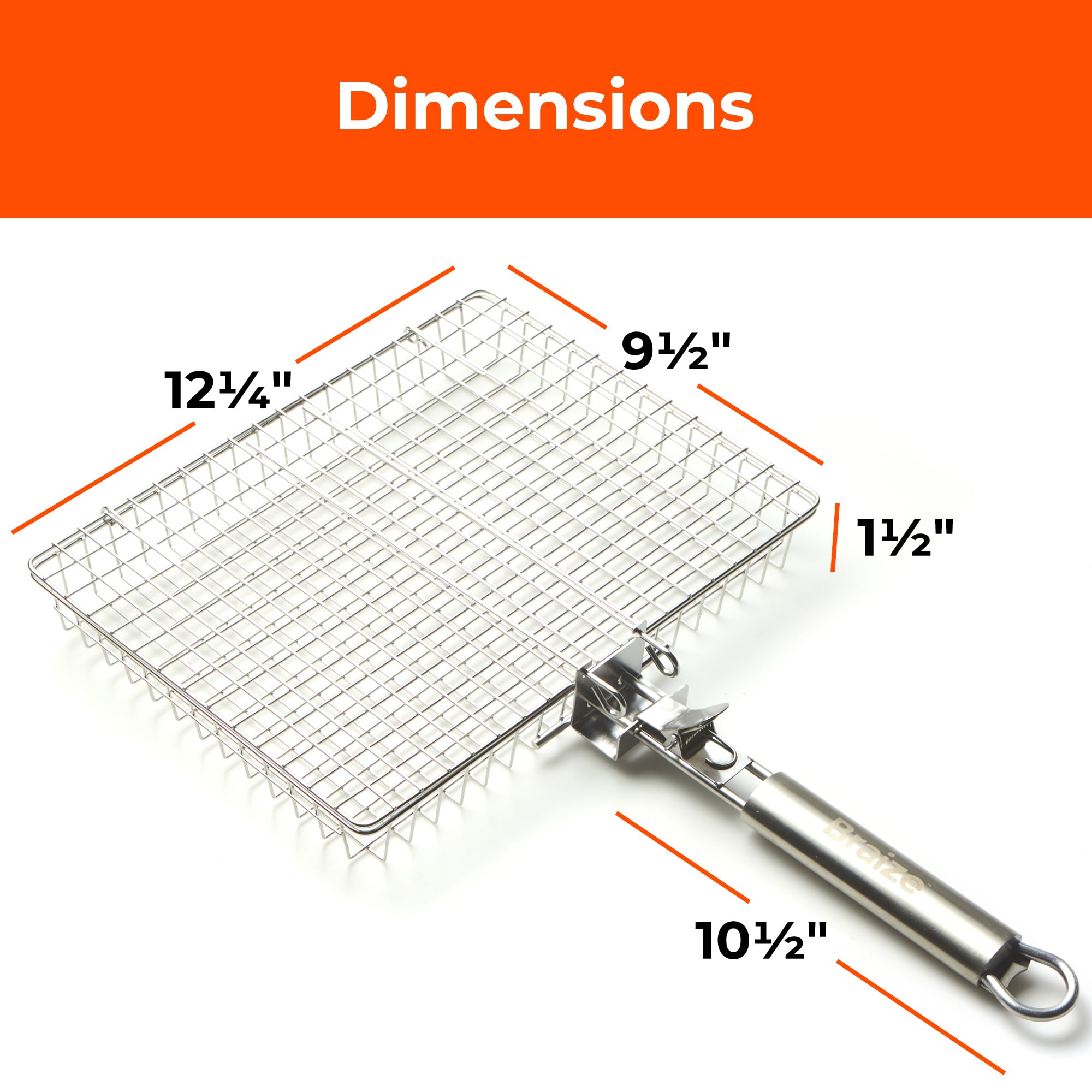 Braize grill basket grilling shrimp outdoors