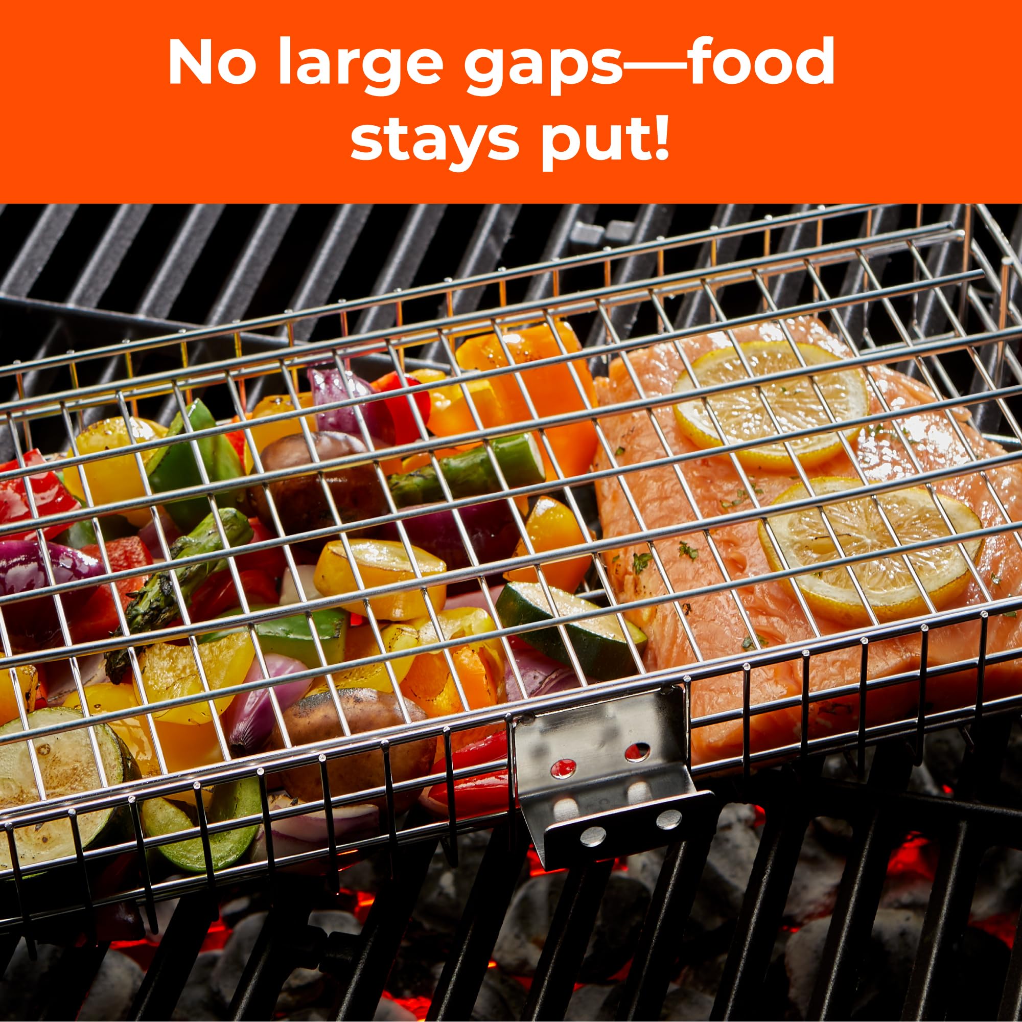 Braize grill basket packed in storage bag