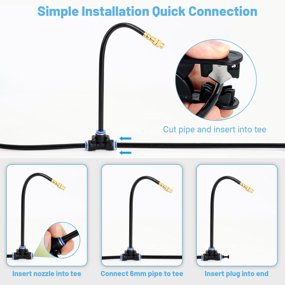 Brass misting nozzle from Thiswing irrigation system