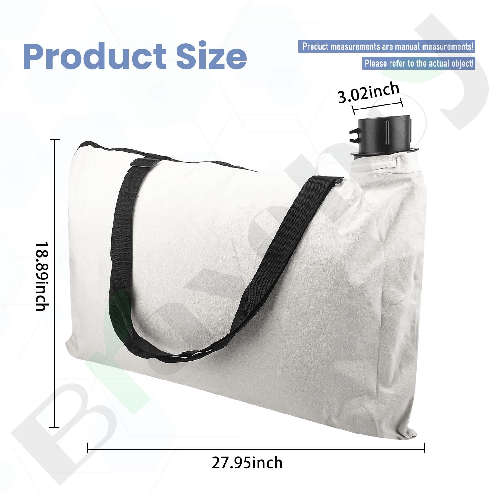 Braveboy Shoulder Bag being used with Black & Decker blower