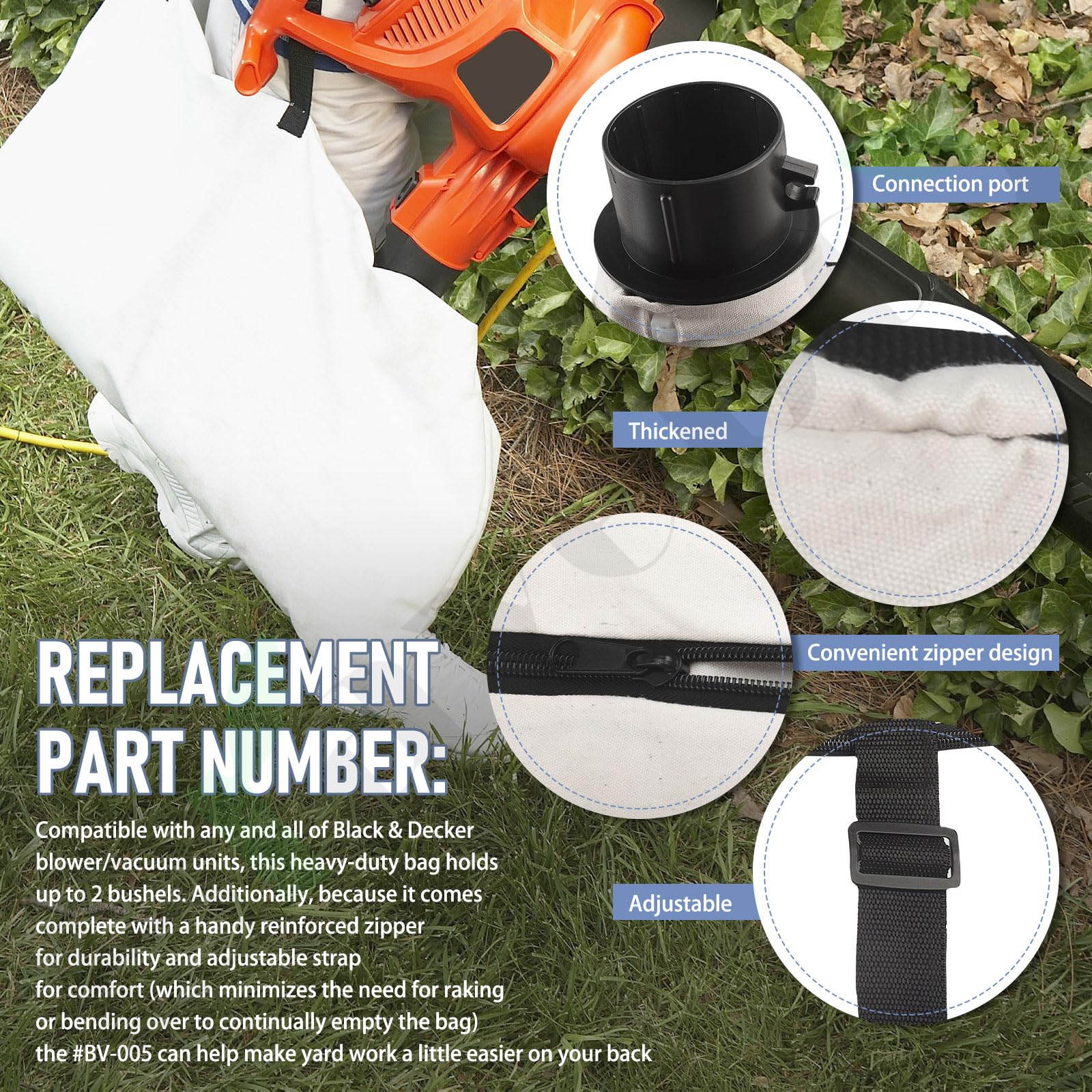 Braveboy Shoulder Bag packed with yard debris