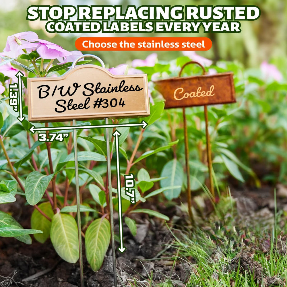 Bravex plant labels with two fine-tipped markers