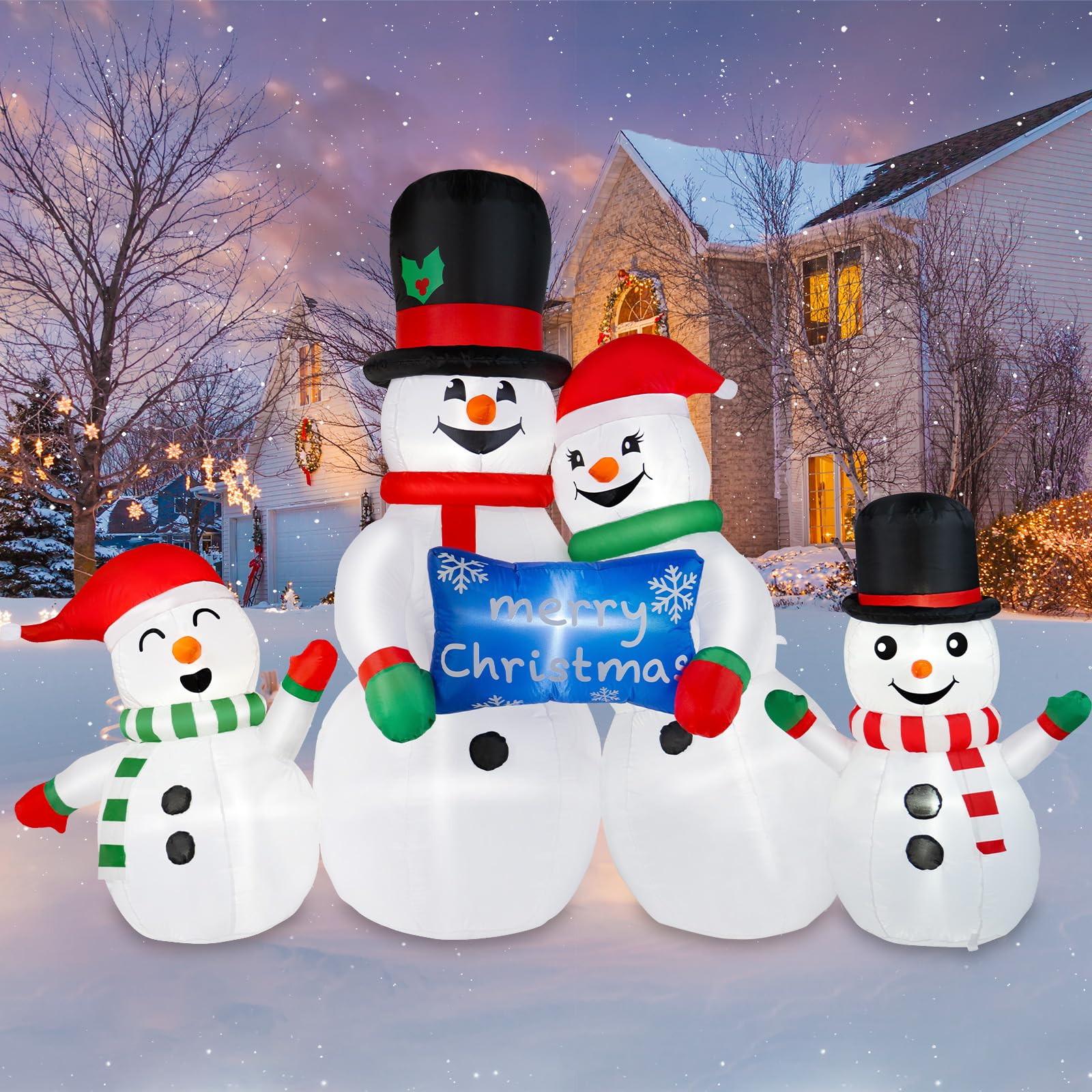 BRDJade 8FT inflatable snowman deflated for storage