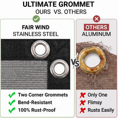 Breathable fabric of FAIR WIND shade cloth