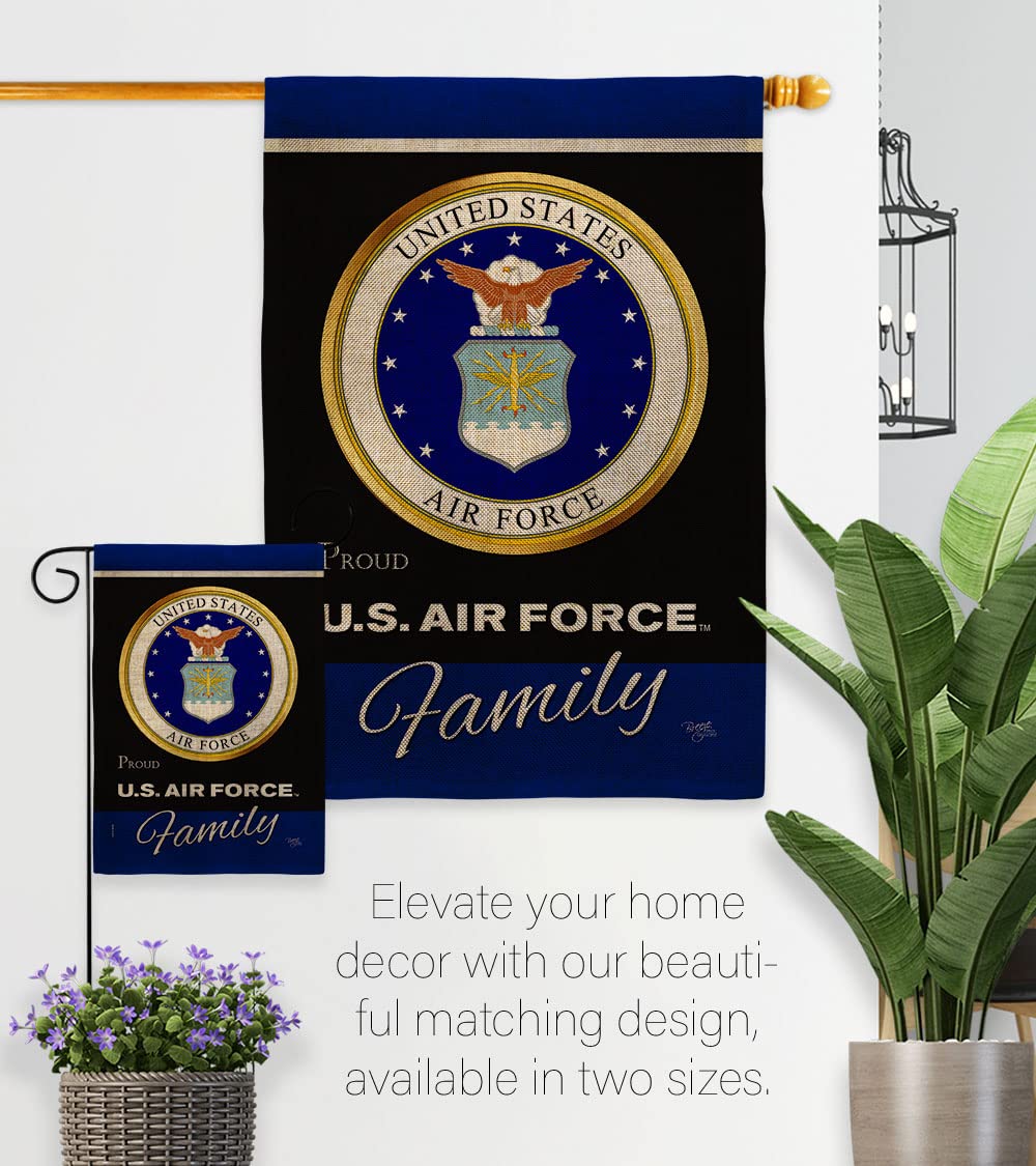 Breeze Decor Air Force flag with vibrant print and stitching