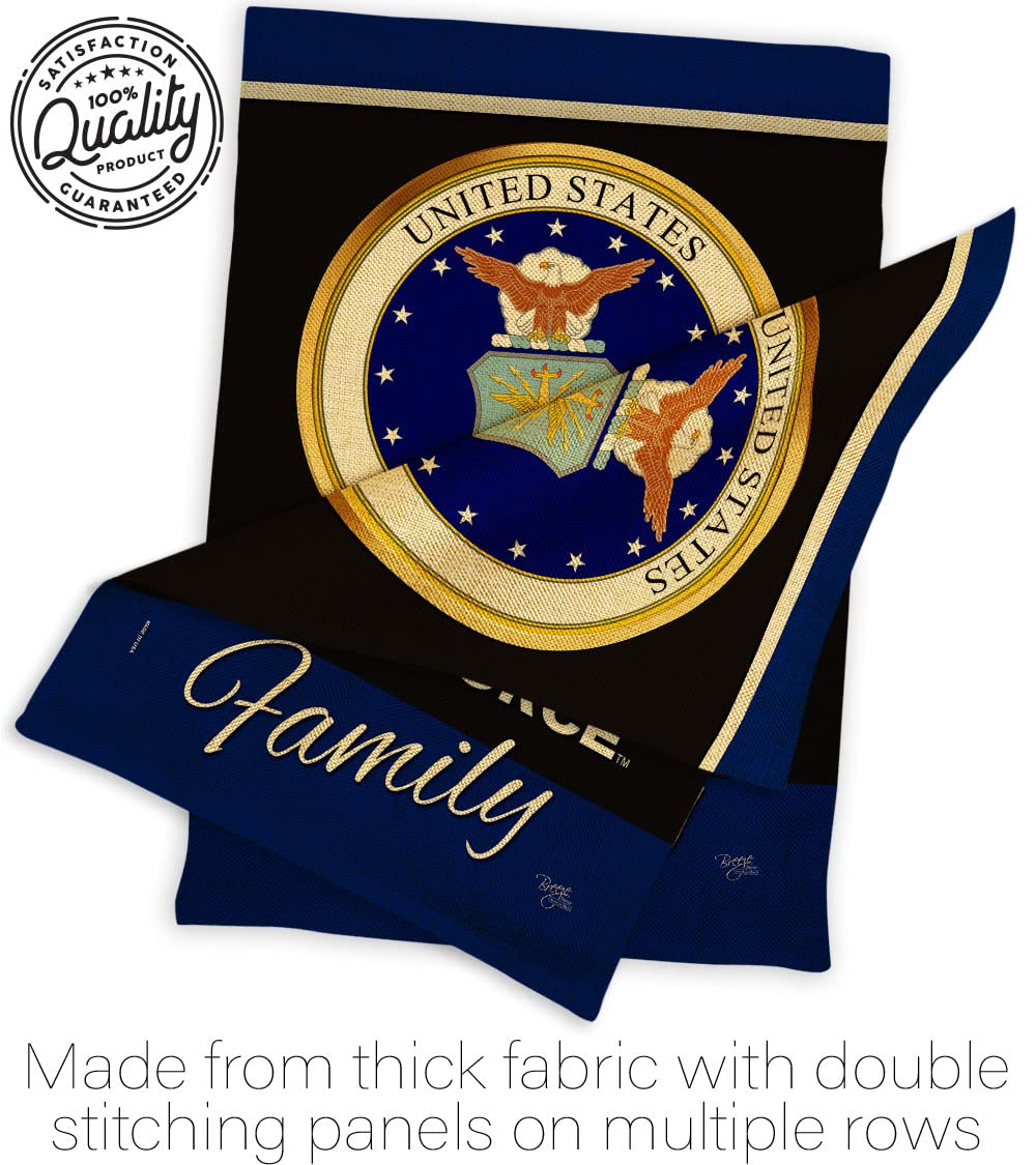 Breeze Decor Air Force Garden Flag side view