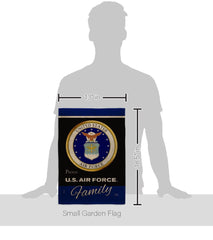 Breeze Decor Air Force Garden Flag with metal stand