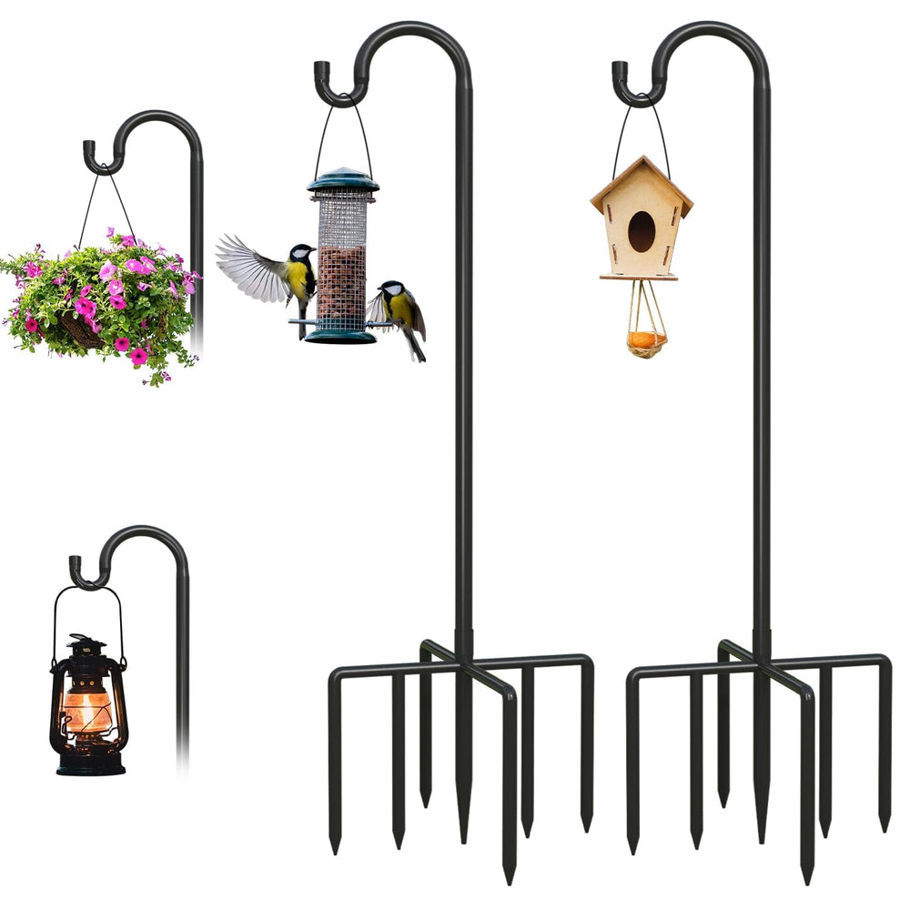 Breeze Touch 92 Inch Adjustable Shepherd Hook front view
