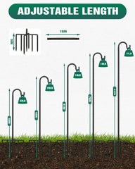 Breeze Touch shepherd hook assembled in garden