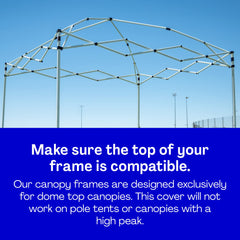 Breezy and Company canopy top showcasing reinforced corners