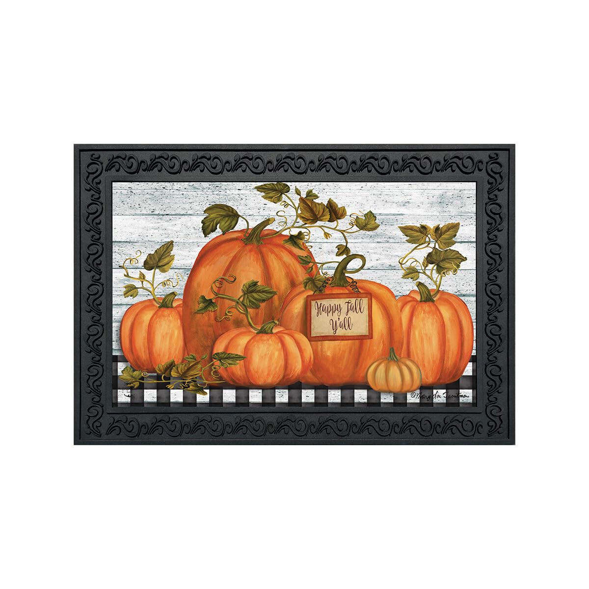 Briarwood Lane Happy Fall Y'all Doormat front view