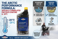 Briggs & Stratton 100030C 32oz Snow Thrower Oil back view