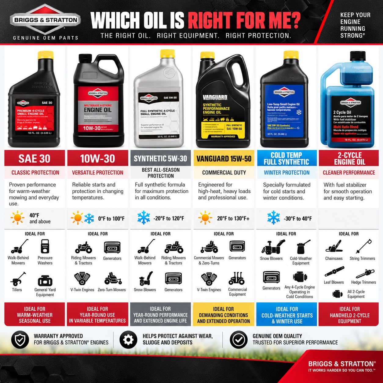 Briggs & Stratton 100030C 32oz Snow Thrower Oil side view