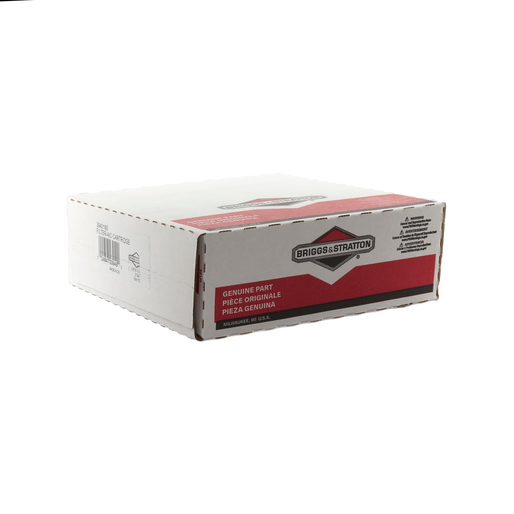 Briggs & Stratton 394018S Air Filter Cartridge packaging