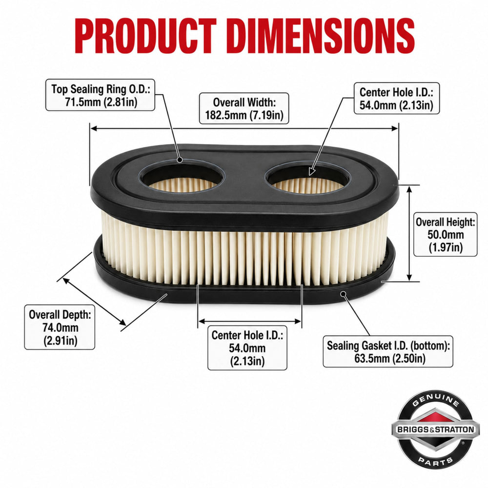 Briggs & Stratton 593260 Air Cleaner Cartridge Filter packaging
