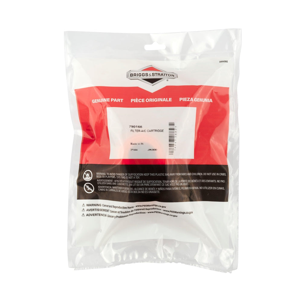 Briggs & Stratton 790166 Air Cleaner Cartridge Filter in packaging